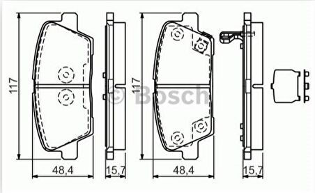 Hyundai Santa Fe Arka Fren Balatası [Bsg] (583022PA70)